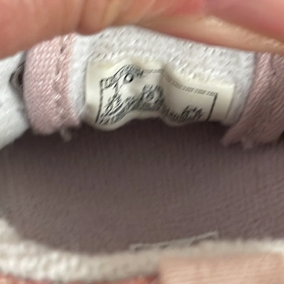 VANS Old Skool crib shoes Size 1 Baby Glittery Pink Kids Shoes - Picture 11 of 17